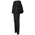 Legging de sport noir 2-en-1 taille haute avec cordon et imprimé Fitness Girl - Noir