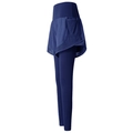 Legging de sport 2-en-1 bleu foncé à taille haute avec short et poches latérales - Bleu