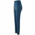 High-waisted navy quick-dry sports leggings with ribbed texture and peach butt lift effect - S / Blue