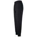 Pantalón jogger negro para mujer de cintura alta con puños elásticos y detalle de cremallera - S / Negro