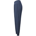 Women's loose dark blue quick-dry sports joggers with wide high-waisted elastic band - S / Blue