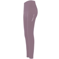 Leggings de yoga de talle alto violeta oscuro con letras AMI MEDEA para fitness y deporte - S / Púrpura Café