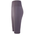 Pantaloncini da yoga viola a vita alta da donna con effetto push-up e vita a coste senza cuciture - S / Viola