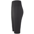 Pantaloncini da yoga neri a vita alta da donna con controllo della pancia e tessuto elastico - S / Nero