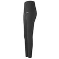 Schwarze Yoga-Leggings mit hoher Taille und Bauchweg-Effekt durch Hakenverschluss - S / Grau