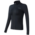 Veste de yoga noire ajustée avec passe-pouces et tissu de sport hautement élastique - Noir