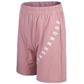 Pantalones cortos deportivos rosas con estampado GOODBREATH y cintura elástica - S / Rosa