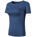 Maglia da corsa riflettente da donna blu navy in tessuto atletico ad asciugatura rapida - S / Blu