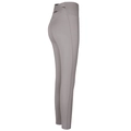 Donkergrijze yoga leggings met hoge taille, kruislings uitgesneden rug en elastische pasvorm - L / Koffie met Melk