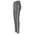 Leggings sportivi grigio scuro a vita alta con strisce bianche ed effetto lifting - S / Grigio