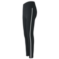 Leggings yoga neri a vita alta con strisce bianche laterali ed effetto push-up glutei - S / Nero