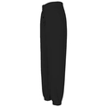 Women's black loose high-waist joggers with elastic waistband and button details - S / Black