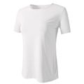 Camiseta de fitness blanca ajustada para mujer yoga entrenamiento y correr - S / Blanco