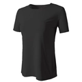 Camiseta de yoga negra entallada de secado rápido para mujer, transpirable y deportiva - S / Negro