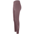 Hoch taillierte lila Yogahose mit seitlichem Grafikdruck und schlanker Kompressionsform - S / Altrosa