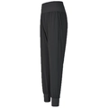 Women's black high-waisted jogger pants with elastic cuffs for yoga and fitness - S / Black