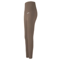 Legging de yoga marron taille haute avec fermeture à agrafes et effet fessier sculptant - Cacao