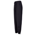 Damen Sport-Jogginghose mit hoher Taille in Schwarz und verstellbarem Kordelzug - S / Schwarz