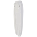 Damen Jogginghose mit hoher Taille in Weiß, mit Kordelzug und PUM-Stickerei-Details - S / Weiß