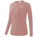 Slim fit pink long sleeve yoga top with Neverstop print and breathable stretch fabric - Pink