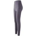 Legging de sport taille haute sans couture gris foncé en tissu extensible de qualité - S / Améthyste