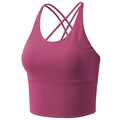 Magenta Sport-BH mit überkreuzten Trägern für Yoga und Fitnesstraining für Damen - S / Rosarot