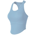 Soutien-gorge de sport bleu clair à dos nageur côtelé avec tissu de maintien élastique - Bleu