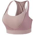Hochfester Sport-BH in Mauve mit breiten Trägern und gerippter Strickstruktur - S / Birnenblütenrosa