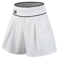 Weiße High-Waist-Sportshorts mit Lagenlook, elastischem Bund und BK-Logo-Detail - S / Weiß