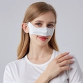 Maschera nasale in seta di gelso bianca traspirante contro polline e freddo - Taglia unica / Grigio Argento