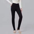 Schwarze Damen-Steghose mit hoher Taille und Seidenfüllung für Wärme und Formung - L / Schwarz