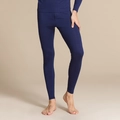 Conjunto de ropa interior térmica para hombre en azul marino de 100% lana fina suave - L / Azul Marino