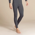 Pantaloni termici grigio antracite da uomo in 100% lana fine con vestibilità elastica - L / Bottoms / grigio scuro