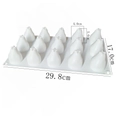 15-cavity pear shaped silicone mold for mousse cake and chocolate desserts, size 29.8x17cm - 15-Hole Pear