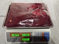 Dark red glitter square neck dress in size XL on a digital scale weighing 0.240kg - S / Burgundy