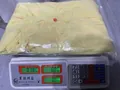 Weight measurement of a yellow backless lace vacation dress in size L showing 0.380kg - XS / Yellow