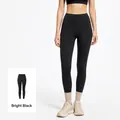 High-waist scrunch yoga leggings for women in sleek starry black sports fabric - S / Bottoms / Starry Black