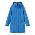 Macro shot of waterproof fabric texture and zipper detail on long sleeve blue windbreaker - Royal Blue