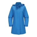 Coupe-vent femme bleu vif imperméable avec capuche amovible et poignets réglables - Bleu Royal