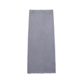 Detail of the stitching and knitted texture on this gray slim long-sleeve dress - S / Light Gray Maxi Skirt