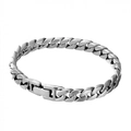 Klassisches 925 Silber Panzerarmband für Damen und Herren mit sicherem Faltverschluss - 8mm / 18cm (ca. 29g) / Thai-Silber