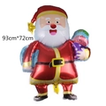 Detail of 93x72cm Santa Claus foil balloon for Christmas party decoration in red and white - Gift Santa