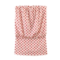 Elegante abito a fascia a pois rossi con dettagli elastici a nido d'ape da donna - XS / Bianco a pois rossi