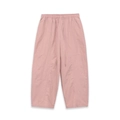 Detail van de mauve jogger met elastische tailleband met trekkoord en stiksels - Roze