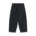 Pantalon tonneau noir à taille élastique avec cordons et poches latérales - XS / Bleu marine