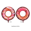Set di palloncini ciambella di Natale con pan di zenzero e renna, misura 63x70cm - Omino di pan di zenzero a ciambella