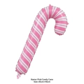 Pink and white striped candy cane foil balloon for Christmas, size 85x40cm - Pink Candy Cane
