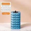 7 disposable sponge toilet brush refills with built-in cleaner and ocean texture - Refill Brush Heads (Ocean Scent)