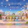 Luminous cute panda resin blind box figurines with colorful LED lights for desktop decor - M447 Flowing Light Heart Island Box 6 / Full Box Set