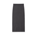 Elegantes Set aus ärmellosem Oberteil und dunkelgrauem Maxirock für Damen im Alltag - S / Skirts / Schwarz